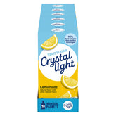 Crystal Light frente del empaque con 120 sobres, práctico para almacenar