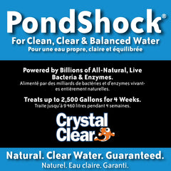 CrystalClear close-up texture of PondShock ball showing granular composition