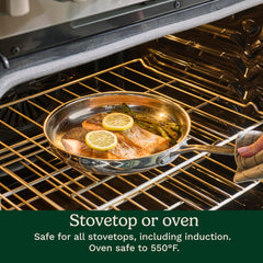 Cuisinart base encapsulada de aluminio para calor uniforme y cocción precisa