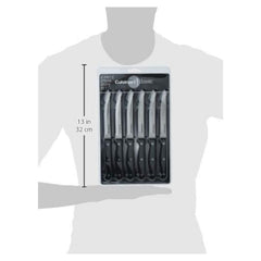 Cuisinart primer plano de la hoja de alto carbono resaltando filo preciso para cortes limpios