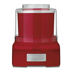 Cuisinart vista frontal roja mostrando diseño compacto y beneficio rapidez