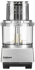 Cuisinart vista frontal cromada con diseño robusto y ahorro de tiempo