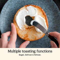 Cuisinart panel con botones LED para bagel, descongelar y recalentar