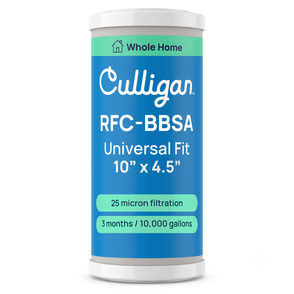 Culligan vista frontal del cartucho mostrando ajuste compatible y protección
