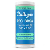 Culligan vista frontal del cartucho mostrando ajuste compatible y protección