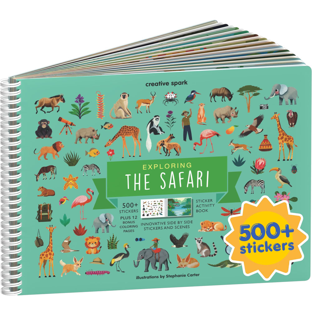CUPKIN portada del libro safari mostrando animales y diversión