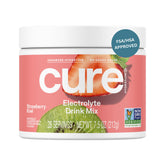 Cure Hydration frente del envase mostrando diseño y sabor strawberry kiwi