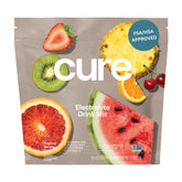 Cure Hydration frente del empaque mostrando 28 sobres y beneficios