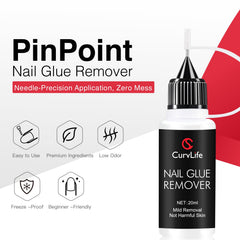 CurvLife herramientas incluidas para preparar y fijar uñas postizas
