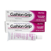 Cushion Grip envase frontal mostrando producto y beneficio de ajuste