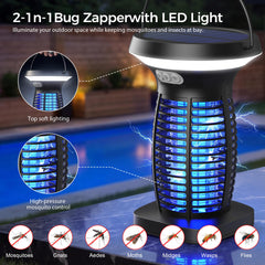 CXBER primer plano de la rejilla eléctrica mostrando eficacia contra insectos