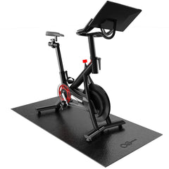 Cycleclub vista frontal del tapete protector para bicicletas, protección del suelo