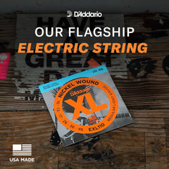 D'Addario close-up of nickel-plated wrap wire revealing texture and bright tonal clarity