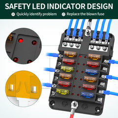 DAIERTEK cubierta impermeable cerrada protegiendo fusibles contra humedad y suciedad