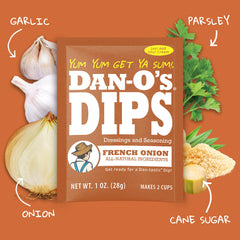 Dan-O's Mexi-Ranch siendo untado en nachos para sabor picante