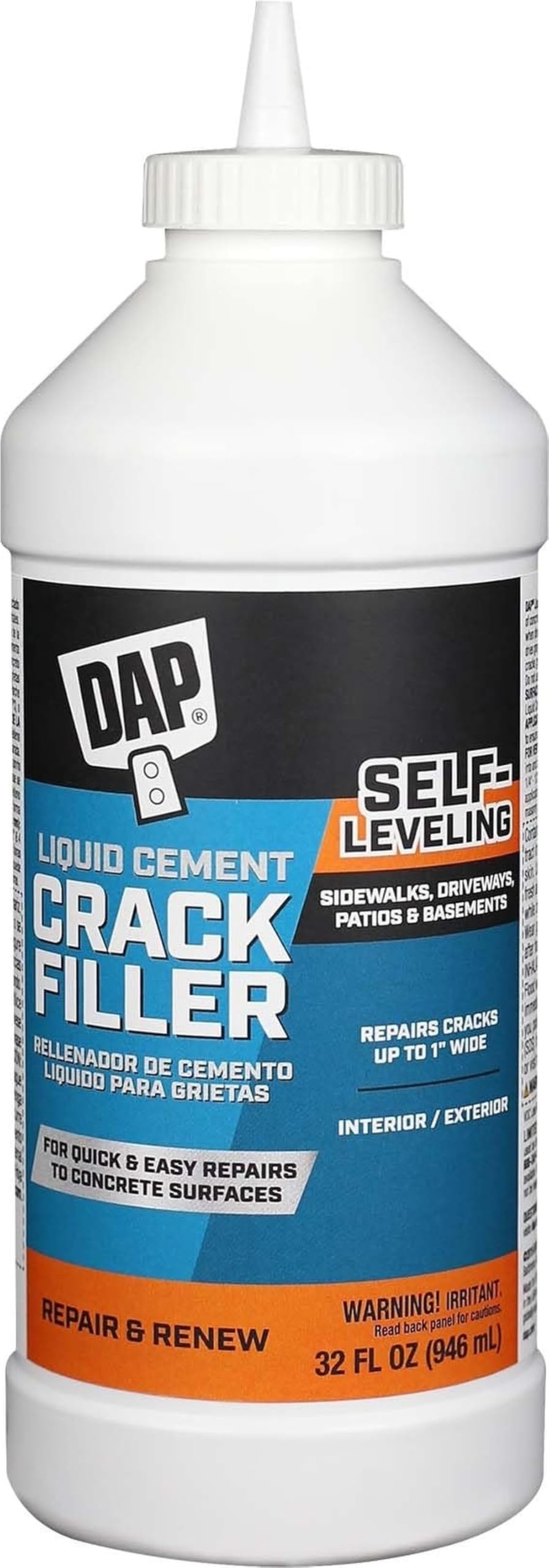 DAP envase frontal 32 oz mostrando etiqueta y uso rápido