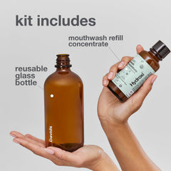 Davids primer plano del concentrado mostrando textura y pureza para remineralizar