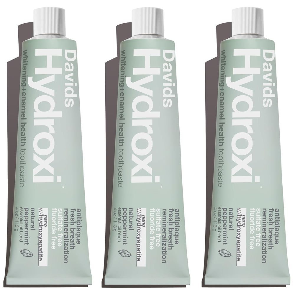 Davids tubo frontal Hydroxi mostrando el diseño y beneficio remineralizante
