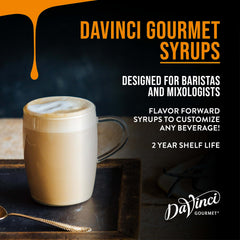 DaVinci Gourmet gota de jarabe que muestra textura y brillo, facilita mezclado