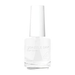 Dazzle Dry frasco frontal mostrando etiqueta y benefit de acabado brillante