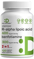 DEAL SUPPLEMENT frasco delante mostrando etiqueta clara y beneficios