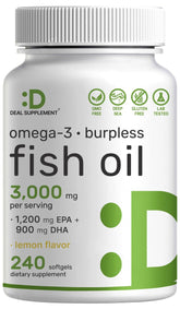 DEAL SUPPLEMENT frasco frontal mostrando etiqueta clara y dosis