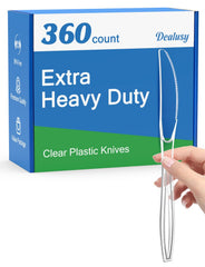 Dealusy empaque frontal con 360 cuchillos transparente y lista para evento