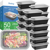 Dealusy vista frontal del pack de 50 unidades mostrando cantidad y tapas herméticas