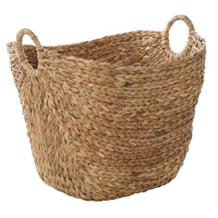 Deco 79 cesta seagrass frontal, aspecto decorativo y almacenamiento práctico