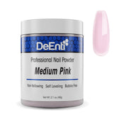 DeEnti frasco 2oz rosa medio mostrando presentación profesional y facilidad de uso