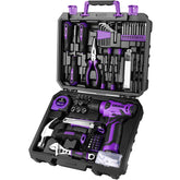 DEKOPRO taladro frontal morado mostrando diseño compacto y manejo cómodo