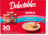 Delectables frente del empaque mostrando variedad y conveniencia