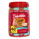 Delectables front packaging showing 40 tubes and value pack benefit