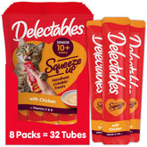 Delectables tubo frente mostrando diseño y conveniencia para premiar