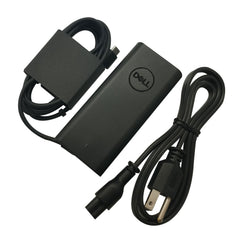 Dell adaptador 65W vista frontal mostrando diseño y robustez