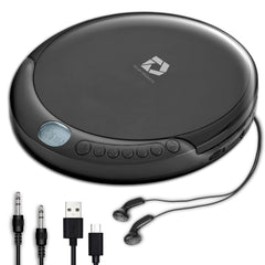 Deluxe Products vista frontal del reproductor CD con controles claros y diseño compacto