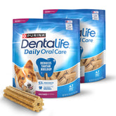 DentaLife envase frontal mostrando dos bolsas y cantidad, conveniencia de compra