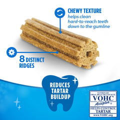DentaLife Purina textura porosa y crestas que limpian eficazmente