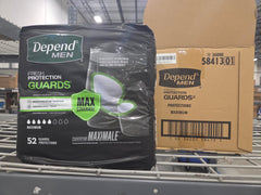 Depend detalle de la forma en copa y adhesivo que evita filtraciones