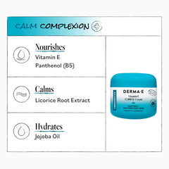 Derma E crema aplicada en mano alivia zonas secas efectivamente