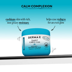 Derma E textura cremosa detalle absorción rápida y suavidad