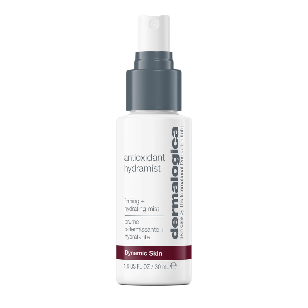 Dermalogica frasco frontal del Antioxidant Hydramist mostrando diseño y tamaño