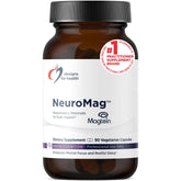 Designs for Health paquetet frontal mostrando NeuroMag y beneficios de enfoque
