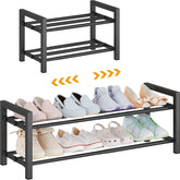 Detsuk vista frontal del zapatero ensamblado mostrando orden y accesibilidad