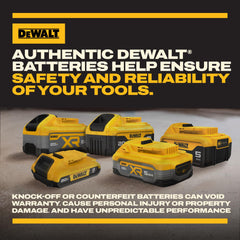 DEWALT DCB205 indicador LED de carga para planificar el trabajo sin sorpresas