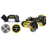 DEWALT DCS438B vista frontal mostrando diseño compacto y control ergonómico