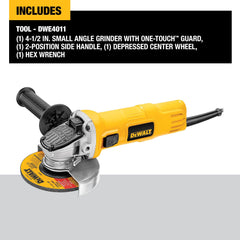 DEWALT DWE4011 protector One-Touch en detalle para ajuste seguro