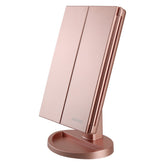 deweisn vista frontal del espejo iluminado con 21 LEDs para maquillaje preciso