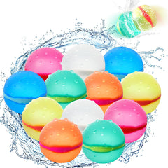 DEXKWEN paquete frontal mostrando los 12 globos reutilizables y colores variados