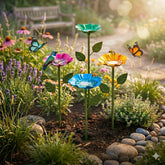 DIANlOVS pack 4 frente mostrando colores vibrantes y diseño floral, añade vida al jardín